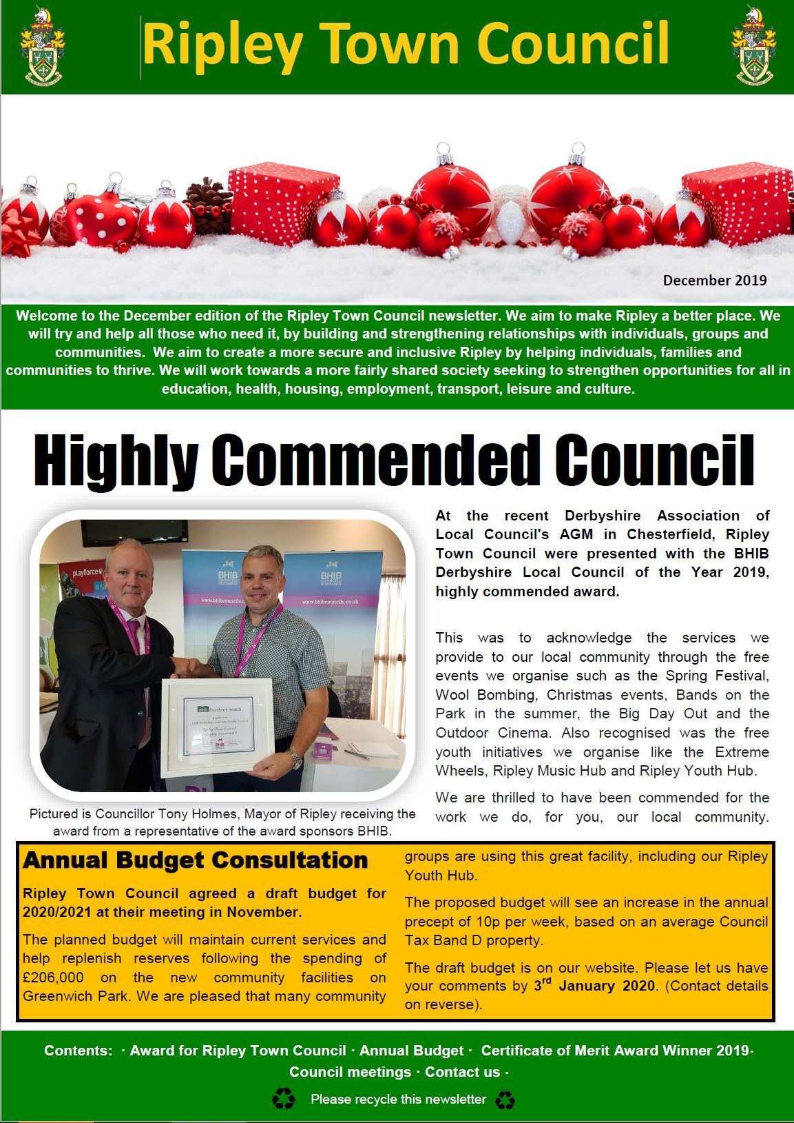 Ripley Town Council Newsletter