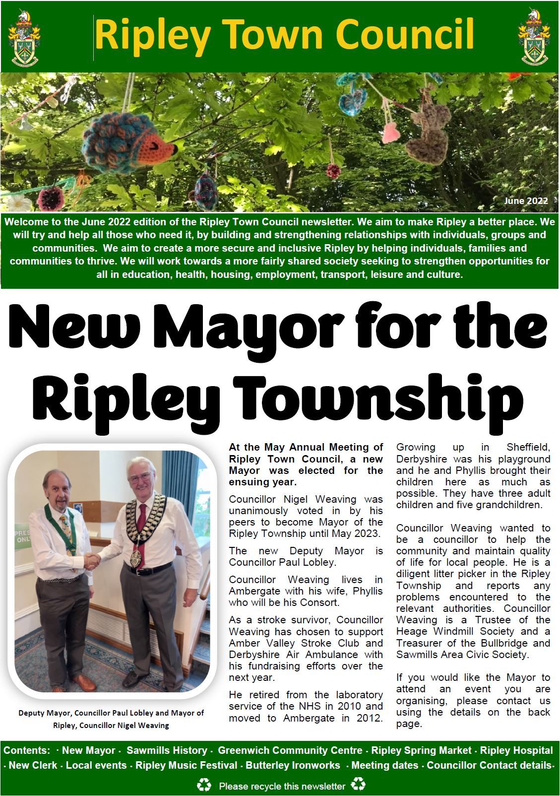 newsletter front cover