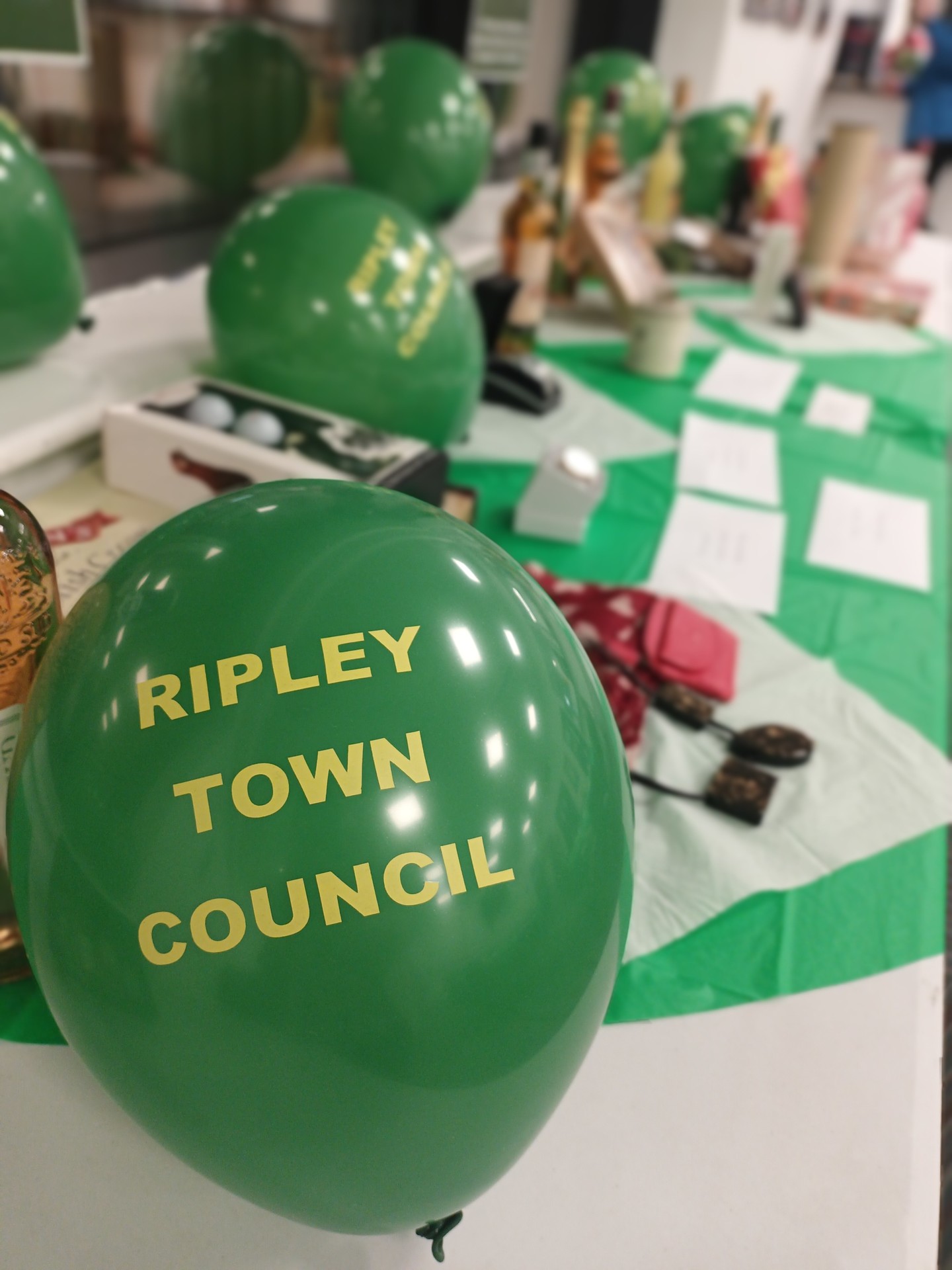 Green Ripley Town Council balloon