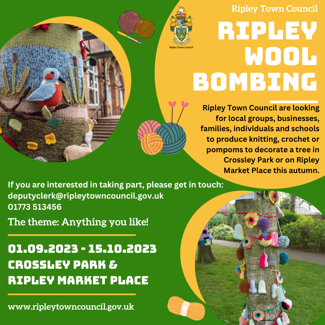 Ripley Town Council wool bombing poster